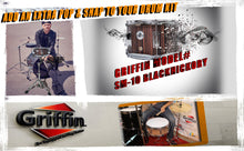 Load image into Gallery viewer, GRIFFIN Firecracker Snare Drum - Acoustic Popcorn 10" x 6" Poplar Mini Wood Shell & Black Hickory