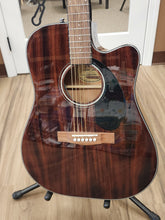 Load image into Gallery viewer, Fender CD-60SCE Dread Mahogany Acoustic Electric Guitar - Like New