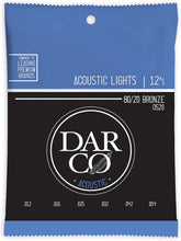 Load image into Gallery viewer, Darco Lights 80/20 Acoustic Guitar Strings - 12's