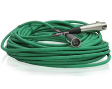 Load image into Gallery viewer, XLR Microphone Cables (2 Pack) by FAT TOAD - 50ft Pro Audio Green Mic Cord Patch Extension Wire
