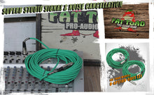 Load image into Gallery viewer, XLR Microphone Cables (2 Pack) by FAT TOAD - 50ft Pro Audio Green Mic Cord Patch Extension Wire