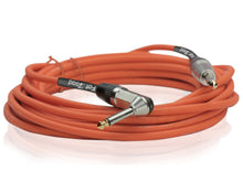Load image into Gallery viewer, Guitar Cables (6 Pack) Right Angled Instrument Cord by FAT TOAD - 20FT 1/4 Quarter Inch Straight-End