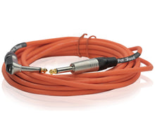 Load image into Gallery viewer, Guitar Cables (6 Pack) Right Angled Instrument Cord by FAT TOAD - 20FT 1/4 Quarter Inch Straight-End
