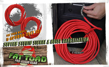 Load image into Gallery viewer, 1/4" to 1/4 Male Jack Speaker Cables (2 Pack) by FAT TOAD - 25ft Professional Pro Audio Red DJ