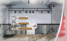 Load image into Gallery viewer, Light Truss Stand System by GRIFFIN - I-Beam Trussing Set & DJ Booth Platform Kit - Hanging Mount