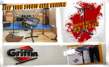 Load image into Gallery viewer, Studio Mixer Stand DJ Cart by GRIFFIN - Rolling Standing Rack On Casters with Adjustable Height