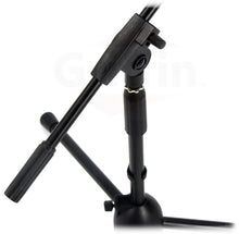 Load image into Gallery viewer, Short Microphone Stand with Boom Arm by GRIFFIN - Low Profile Tripod Mic Stand Mount for Kick Bass