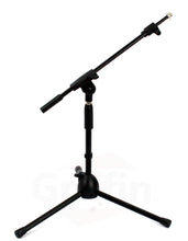 Load image into Gallery viewer, Short Microphone Stand with Boom Arm by GRIFFIN - Low Profile Tripod Mic Stand Mount for Kick Bass
