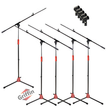 Load image into Gallery viewer, Microphone Boom Stand with Telescopic Arm (Pack of 5) by GRIFFIN - Adjustable Holder Mount