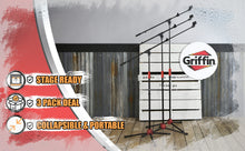 Load image into Gallery viewer, Microphone Stand with Telescopic Boom Arm (Pack of 3) by GRIFFIN - Adjustable Holder Mount