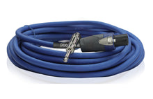 Load image into Gallery viewer, Speakon to 1/4" Male Cables (2 Pack) by FAT TOAD - 25 ft Professional Pro Audio Blue DJ Speaker PA