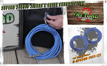 Load image into Gallery viewer, Speakon to 1/4" Male Cables (2 Pack) by FAT TOAD - 25 ft Professional Pro Audio Blue DJ Speaker PA