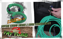 Load image into Gallery viewer, Speakon to Speakon Cables (2 Pack) by FAT TOAD - 25ft Professional DJ Pro Audio Green Speaker PA
