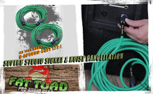 Load image into Gallery viewer, Speakon to Speakon Cables (2 Pack) by FAT TOAD - 50ft Professional Pro Audio Green Speaker PA Cord