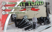 Load image into Gallery viewer, Cardioid Dynamic Microphones & Clips (6 Pack) by FAT TOAD - Professional Vocal Handheld, Unidirectional Mic - Singing Microphone Designed for DJ Stage