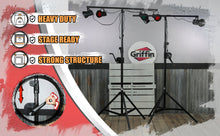 Load image into Gallery viewer, Crank Up Light Stands (2 Pack) Stage Lighting Truss System by GRIFFIN - Portable Speaker Tripod
