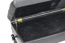 Load image into Gallery viewer, GRIFFIN Genuine Leather Piano Bench - Oversize Keyboard Duet Stool - Black Solid Wood & Music Seat