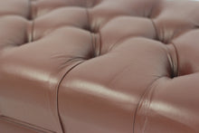 Load image into Gallery viewer, Genuine Leather Adjustable Piano Bench by GRIFFIN - Brown Solid Wood Vintage Design, Heavy-Duty