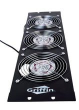 Load image into Gallery viewer, GRIFFIN Rackmount Cooling Fan - 3U Ultra-Quiet Triple Exhaust Fans, Keep Studio Audio Equipment Gear