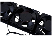 Load image into Gallery viewer, GRIFFIN Rackmount Cooling Fan - 3U Ultra-Quiet Triple Exhaust Fans, Keep Studio Audio Equipment Gear
