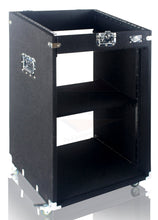 Load image into Gallery viewer, Ultimate Rackmount Studio Mixer Flight Road Case By GRIFFIN - 25U Mount Space Pro-Audio Amp Cabinet