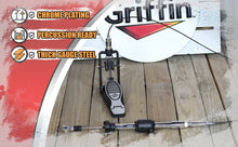 Load image into Gallery viewer, Remote Hi Hat Stand with Foot Pedal by GRIFFIN - Drummers Cable Auxiliary Cymbal High Hat Percussion