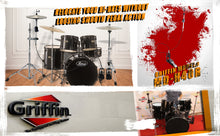 Load image into Gallery viewer, Remote Hi Hat Stand with Foot Pedal by GRIFFIN - Drummers Cable Auxiliary Cymbal High Hat Percussion