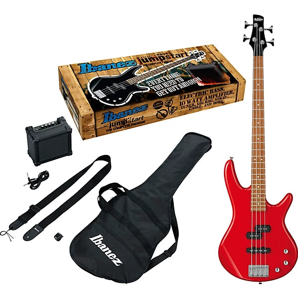 Ibanez IJSR190RD Jumpstart Electric Bass Guitar Package