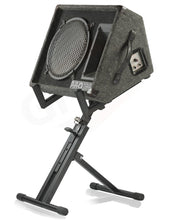 Load image into Gallery viewer, Guitar Combo Amplifier Stand by GRIFFIN - PA Speaker Karaoke Monitor Holder - Low Profile Pro-Audio