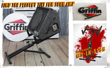 Load image into Gallery viewer, Guitar Combo Amplifier Stand by GRIFFIN - PA Speaker Karaoke Monitor Holder - Low Profile Pro-Audio
