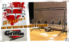 Load image into Gallery viewer, GRIFFIN T Bar Adapters for Lighting Truss Stands (2)- Triangle or Square Trussing Bracket Mounts