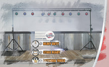 Load image into Gallery viewer, GRIFFIN - Crank Up Triangle Light Truss System - DJ Booth Trussing Stand Kit for Light Cans
