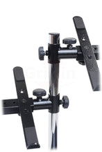 Load image into Gallery viewer, Double DJ Laptop Stand by FAT TOAD - 2 Tier PC Table Holder - Portable Computer Clamp Equipment Rack