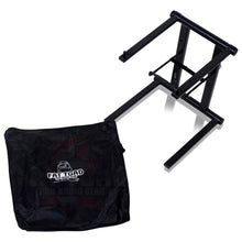 Load image into Gallery viewer, Folding DJ Laptop Stand with Sub-tray Shelf by FAT TOAD - Pro Audio Computer Table Top Rack Stand