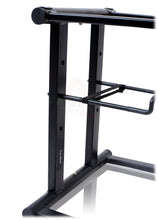 Load image into Gallery viewer, Folding DJ Laptop Stand with Sub-tray Shelf by FAT TOAD - Pro Audio Computer Table Top Rack Stand