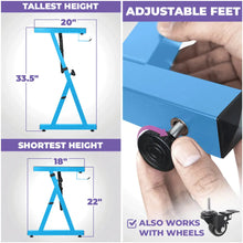 Load image into Gallery viewer, Light Blue Adjustable Z Style Keyboard Stand