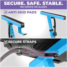 Load image into Gallery viewer, Light Blue Adjustable Z Style Keyboard Stand