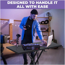 Load image into Gallery viewer, Expandable DJ Table Portable Audio Mixer Stand