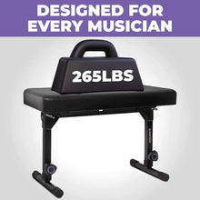 Load image into Gallery viewer, Foldable Large Piano Bench | Adjustable Piano Bench