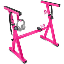 Load image into Gallery viewer, Adjustable Z Style Pink Keyboard Stand