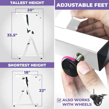 Load image into Gallery viewer, Refurbished Adjustable Z Style White Keyboard Stand