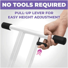 Load image into Gallery viewer, Adjustable X Style White Keyboard Stand