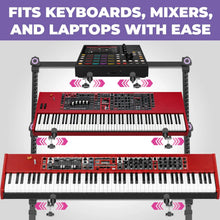 Load image into Gallery viewer, 3-Tier Keyboard and Synth Stand Arms