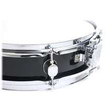 Load image into Gallery viewer, Piccolo Snare Drum 13" x 3.5" by GRIFFIN - 100% Poplar Wood Shell Black PVC & White Coated Drum Head