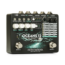 Load image into Gallery viewer, EHX Electro-Harmonix Oceans 12 Dual Stereo Reverb Guitar Effects Pedal