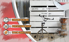 Load image into Gallery viewer, GRIFFIN Deluxe Snare Drum Stand - Percussion Hardware Kit with Key - Double Braced Medium Weight