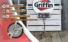 Load image into Gallery viewer, Snare Drum Kit by GRIFFIN | Includes Snare Stand, 2 Pairs of Maple Drum Sticks & Drum Key | 14" x 5.5" Poplar Shell | Percussion Musical Instrument Practice Package