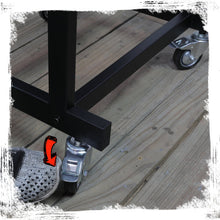 Load image into Gallery viewer, GRIFFIN Rack Mount Cart Stand & Top Mixer Platform 25U - Rolling Music Studio Booth Case Holder