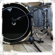 Load image into Gallery viewer, Short Microphone Stand with Boom Arm by GRIFFIN - Low Profile Tripod Mic Stand Mount for Kick Bass