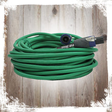 Load image into Gallery viewer, Speakon to Speakon Cable by FAT TOAD - 50ft Professional 12GA Pro Audio Green Speaker PA Cord
